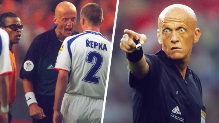 Quel est le surnom donné à Pierluigi Collina par les médias et les fans en raison de son apparence stricte et de son charisme ?