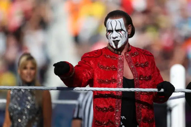 Quel catcheur légendaire a affronté Sting lors de son tout premier match à WrestleMania ?