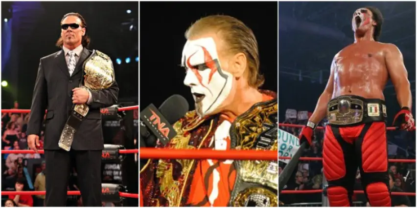 Sting a également eu une carrière florissante à la TNA (Impact Wrestling). Combien de fois a-t-il remporté le titre de champion du monde poids-lourd de la TNA ?